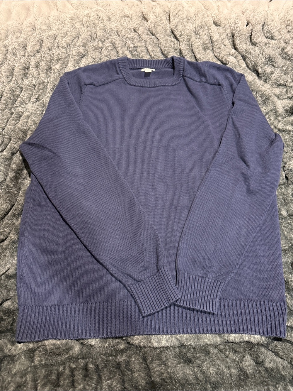 J. Crew Men's Crewneck Sweater in Deep Blue